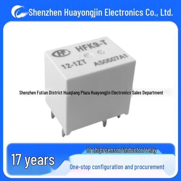 Hongfa HFK9-T-12-SHST Auto Relay, Double NO, 1NO/Changeover, HFK9-T Series
