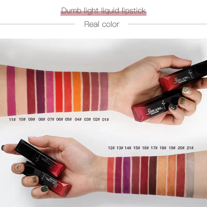 Matte Liquid Lipstick - Waterproof, Matte & Glossy, Nude To Red Hues - Long-lasting, Hydrating Formula - Waterproof Matte Velvet Lip Tint