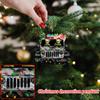 2D Christmas Decoration Pendant Christmas Tree Tag Theme Party Crafts Ornament
