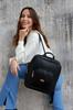 Spacious women's backpack made of eco-leather - Peterson