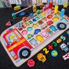 Montessori Wooden Toys Kids Busy Board Animal Math Fishing Numbers Matching Digital Shape Educational Toys For Children Gifts