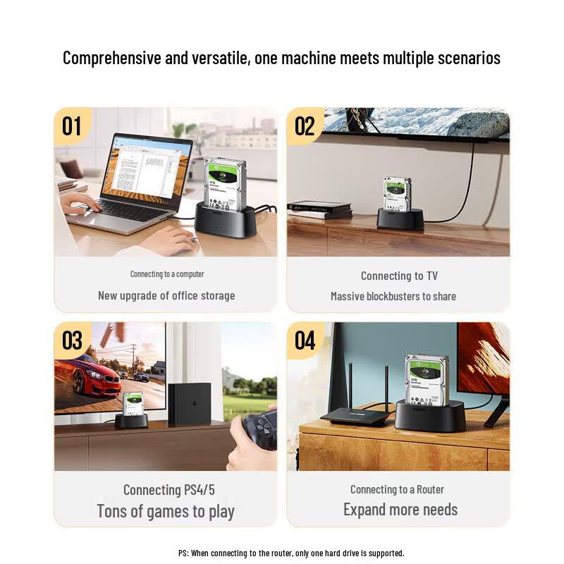 UGREEN Dual-Bay USB 3.0 SATA HDD/SSD Docking Station