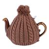 Cute Acrylic Knitted Tea Set for London Pottery, 2 Cup Size, Gift (Brown - One Piece)