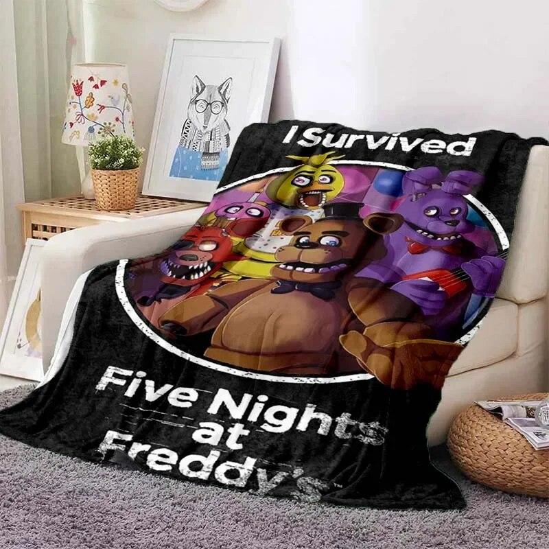 

Одеяло из фильма Фредди, игра ужасов, FNAF, пледы, одеяло с рисунком песка, детская спальня, гостиная, декоративное одеяло, подарок фанату 75x100cm