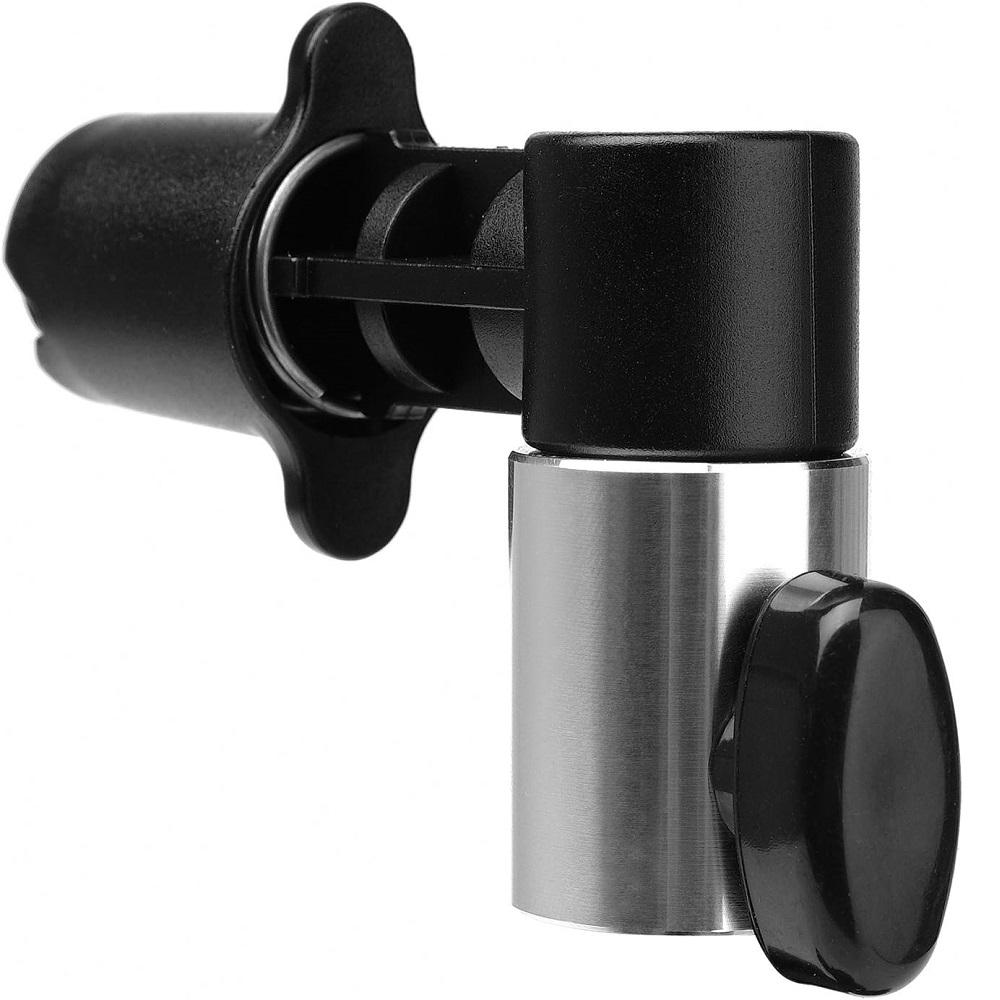 

Reflector Holder Backdrop Clamp, Sturdy Aluminum Alloy Photography Reflector Disc Holding Positioning Clamp Mount Adapter чорний