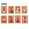 Durable Magnetic Decor Halloween Pumpkin Frame Refrigerator Magnet Vintage Ghost Fridge Decorations Whiteboard Decorative Magnet for Holiday