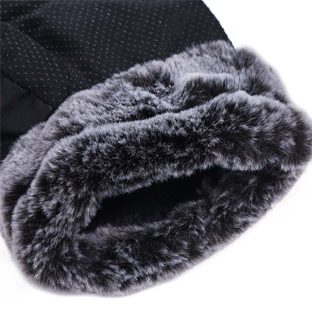 Thick Velvet Male Windproof Gloves Keep Warm Motorcycle Full Finger Mittens Driving