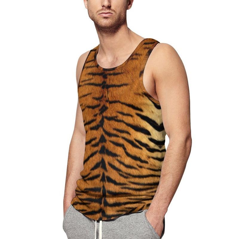 Pánské chladivé tílko s širokými rameny na jaro a léto s kulatým výstřihem, temperamentní styl ramen pro pánské tričko