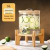 Glass Beverage Dispenser with Faucet