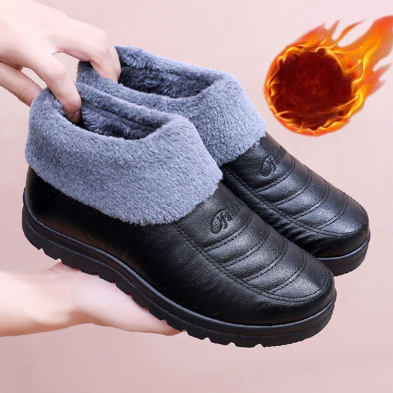 Men Boots Lightweight Winter Shoes for Men Snow Boots Waterproof Winter Footwear Plus Size 44 Slip on Unisex Ankle Winter Boots