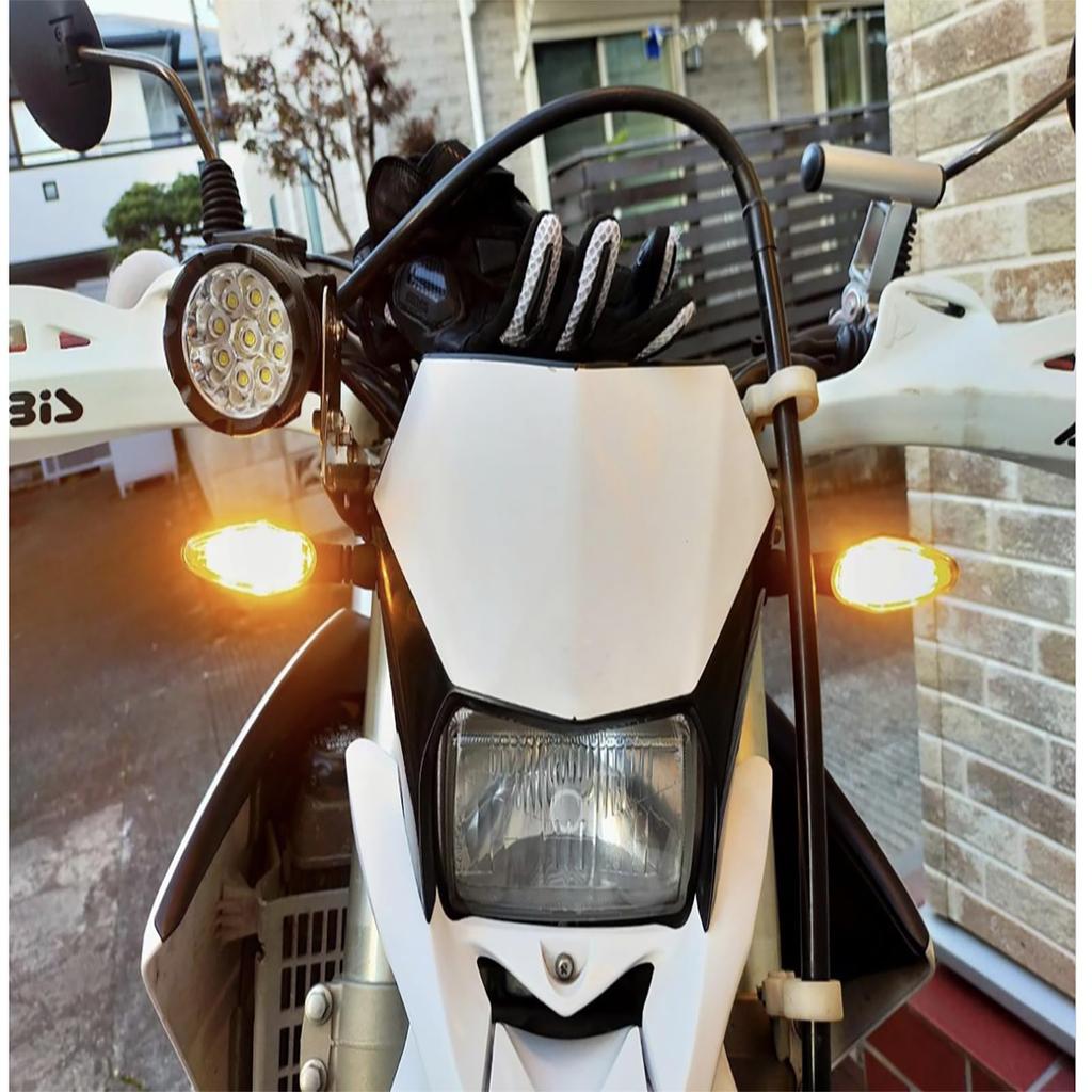 MGM Certified Turn Vehicle Inspection Set of 4 Universal LED Turn Signals for 12V Model E-Mark Signals, Compliant, High-Brightness Motorcycles,