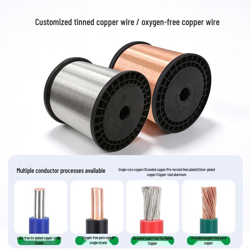Custom PTFE Black Multi-core Sheathed High-Temperature Corrosion-Resistant Cable