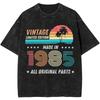 Made In 1985 Limited Edition Birthday Gift T Shirt T-Shirts Short Sleeve Classic Tops Cotton Crewneck Big Size Top Tees