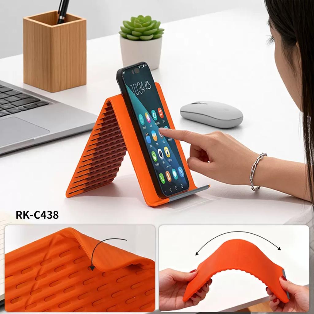 Universal Flexi-Stand, Portable Foldable Phone Holder, Bendable Rollable Foldable Design Wrap Around Mount Holder for Laptop