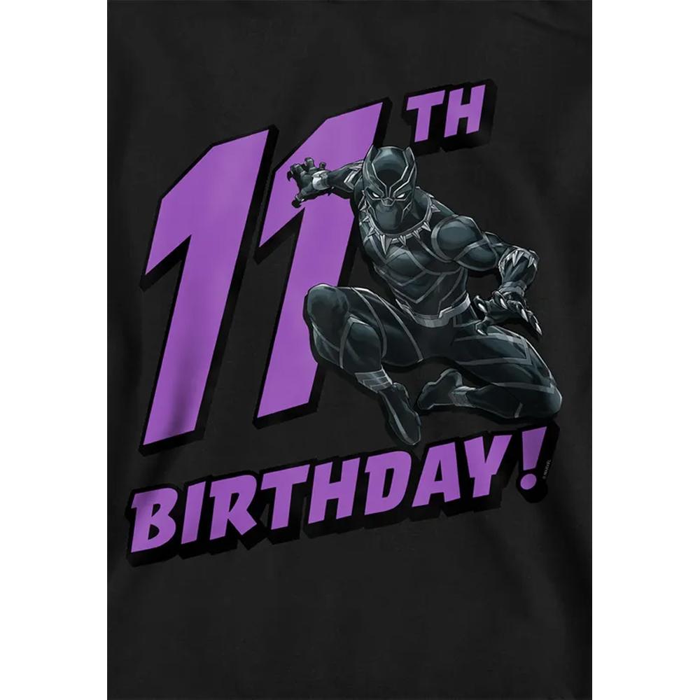 Black Panther Childrens/Kids 11th Birthday Hoodie