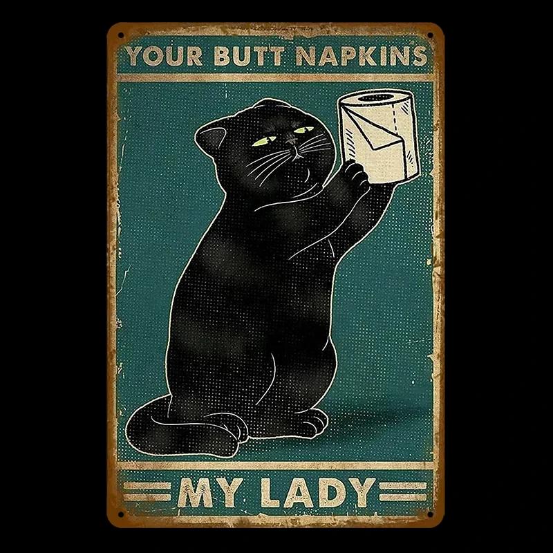 Vintage Funny WC Metal Sign Plaque - Lavatory Toilettes Design - Wall Art Perfect for Bar Club Bathroom Restroom Decoration