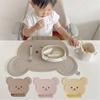 Waterproof Kids Table Mat Heatproof Baby Placemat Cute Baby Silicone Placemat Baby