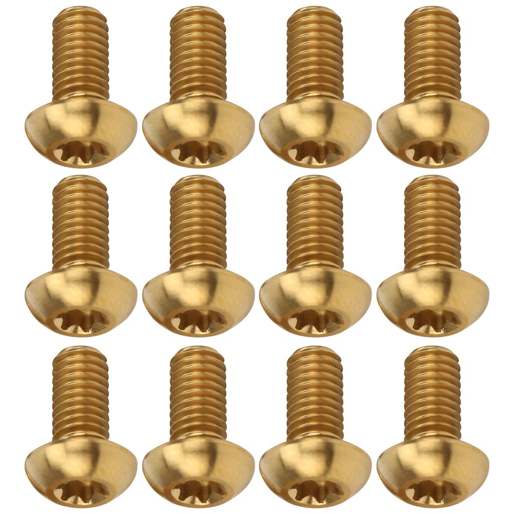 12Pcs   Disc Brake Rotor Screws   Alloy Bike Screw Accessory M5x10mm