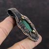 Faceted Zambian Emerald Pendant Copper Wire Wrapped Pendant Handmade Designer Pendant Gemstone Copper Jewelry Gift For Women Emerald Jewelry