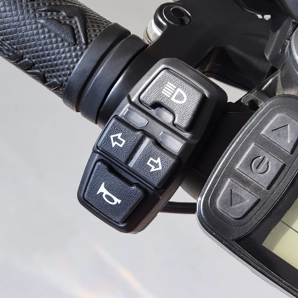 

Переключатель фары и поворотников мотоцикла, Переключатели управления включением/выключением фар и сигнала мотоцикла, Комплект кнопок сигнала и поворотников 3-в-1 для