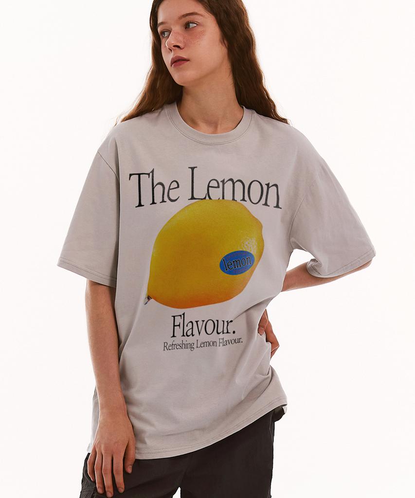 MATCHGLOBE Color Lemon Oversized Tee (Beige)