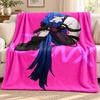 Jinx Blanket Flannel Blanket Soft Cozy Plush Throw for Sofa Bed Lightweight Home Decoration Outdoor Camping
