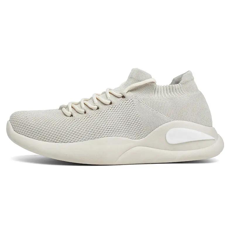 Fashion Mesh Upper Running Male Sports Shoes Gray Unisex Shoe In Promotion Outdoor Cheap Liquidation Wide On Sale Men's Casual Sneakers