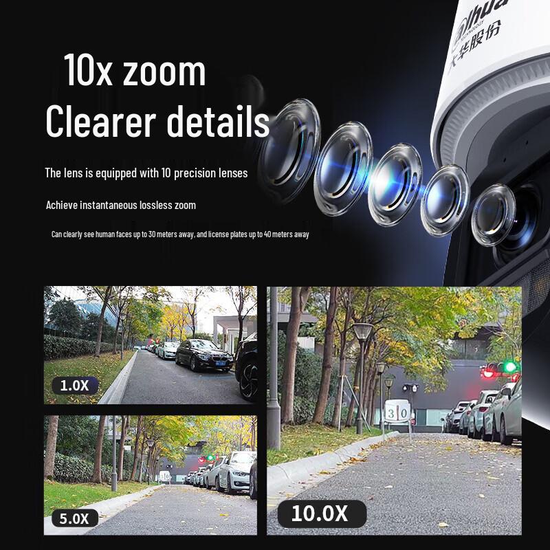 Dahua 5MP 4G PTZ Dome Camera with Full-Color Night Vision CN Plug (adapter Included)