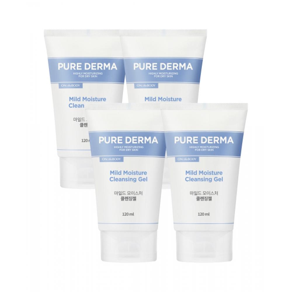 Onthebody Pure Derma Cleansing Gel 120ml X 4 NONE