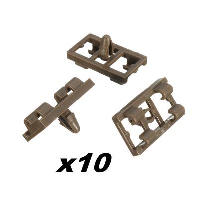 10pcs Bumper Trim Panel Air Condition Plastic Retainer Nut for E30 E32 E34 E36