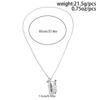 SHIXIN Trendy Rhinestone Geometric Long Pendant Necklace for Women Simple Stackable Snake Bone Chain Sweater Chain Daily Jewelry