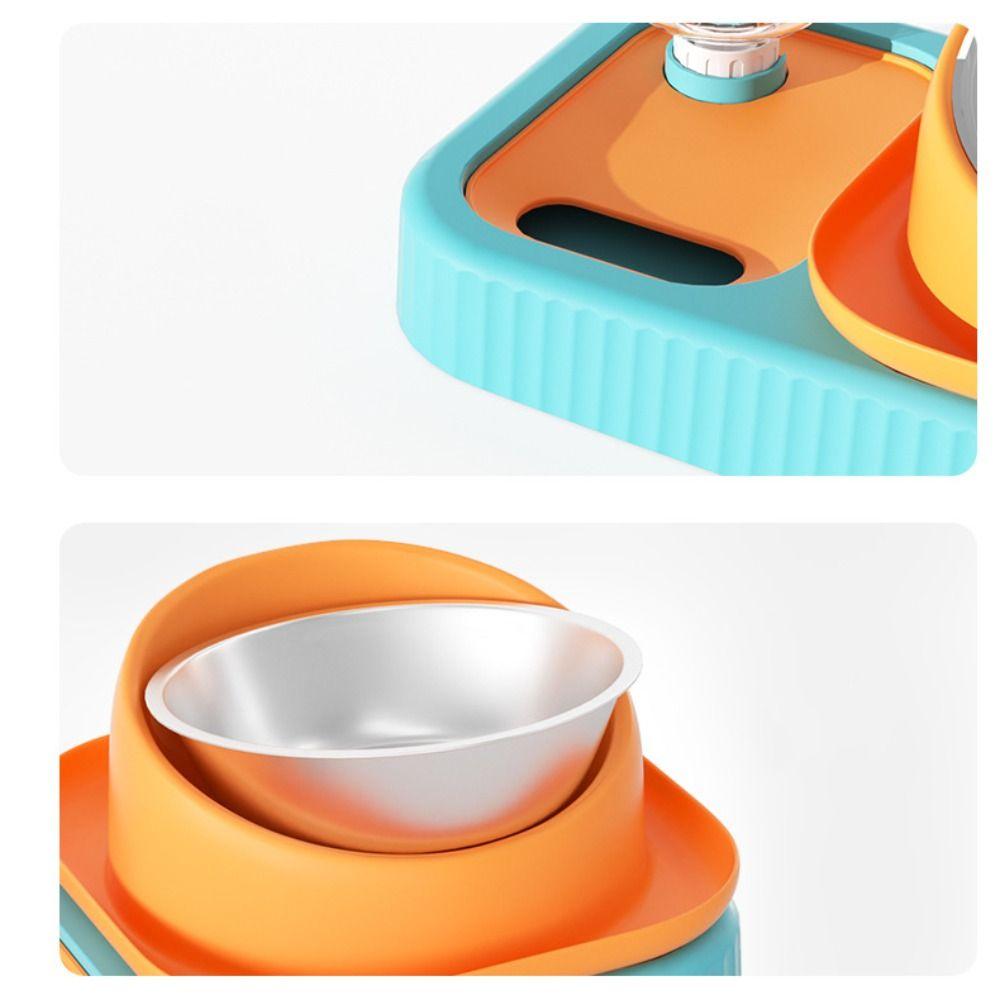 Anti-Ant Pet Food Bowl 15 Degrees Slope Pet Food Dispenser Bowls Pet Feeding Basin Dogs Cats