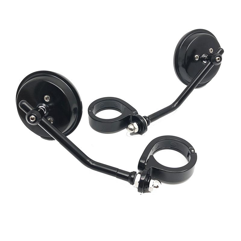 Kolip Motorcycle Rearview Side Mirror Retro Caliper Clamp Handlebar Reversing Mirror Universal Modified Parts