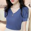 Ice Silk Small Suspender Sleeveless Vest for Women's Summer Outer Wear with Loose Short V-neck Knitted Bottoming Shirt Top