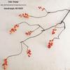 3-Prong Autumn Leaf Rose Bouquet Wall Decor - Faux Flowers for Home & Wedding
