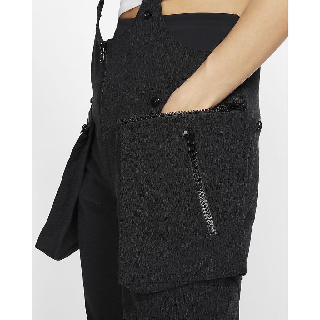 Nike Solid Color Loose Fit Overalls Women Overalls Black AR4540-010