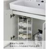 Yamazaki Tower Under-Sink Bottle Storage, 4 Tiers, White, Approx. 20 x 20.5 x 40 cm, Perfect for Kitchen Stockpiling and Storage, Model 4304