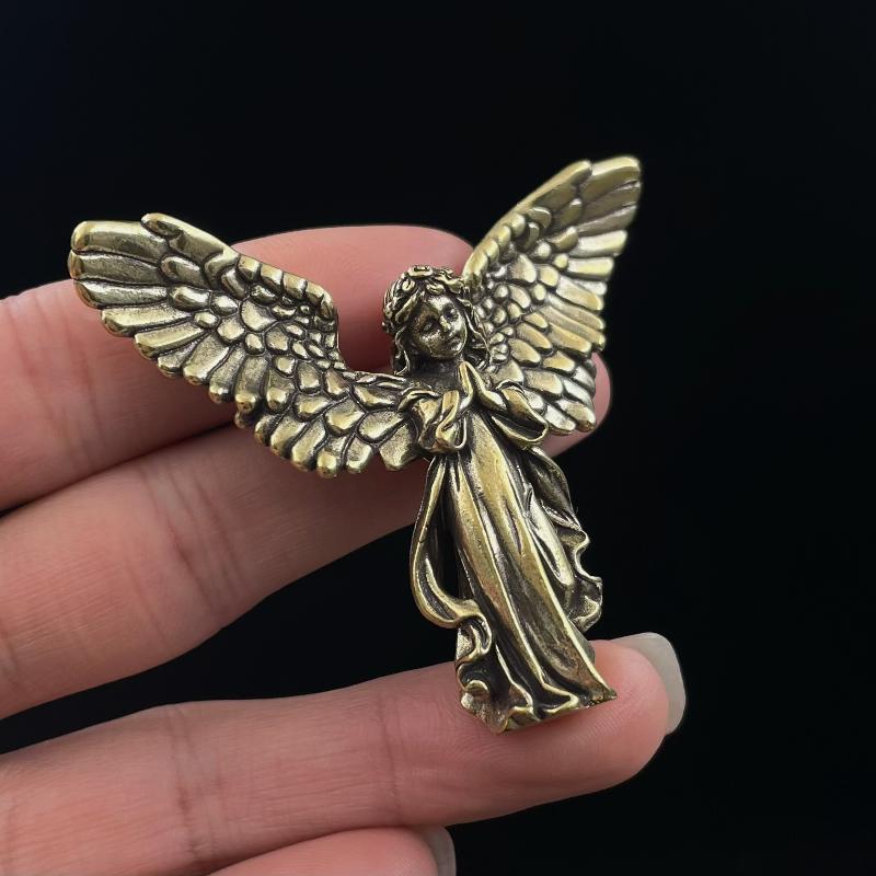 God Of Love Cupid Statue Small Ornaments Brass Guardian Angel Figurines Desktop Decorations Home Decor Accessories