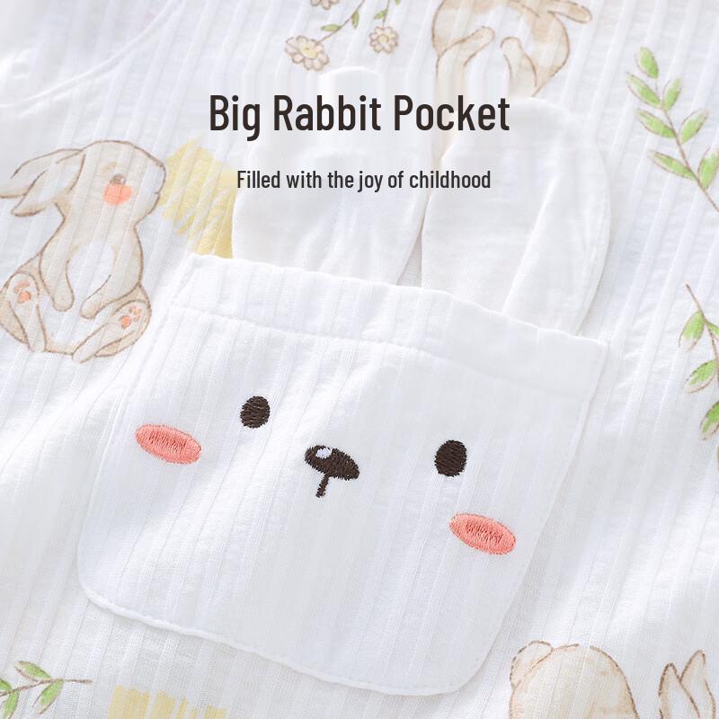 Youqi Baby Summer Pure Cotton Short-Sleeve Romper