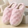 Thick-Soled Plush Cotton Slippers for Men and Women, Perfect for Autumn and Winter Indoors.