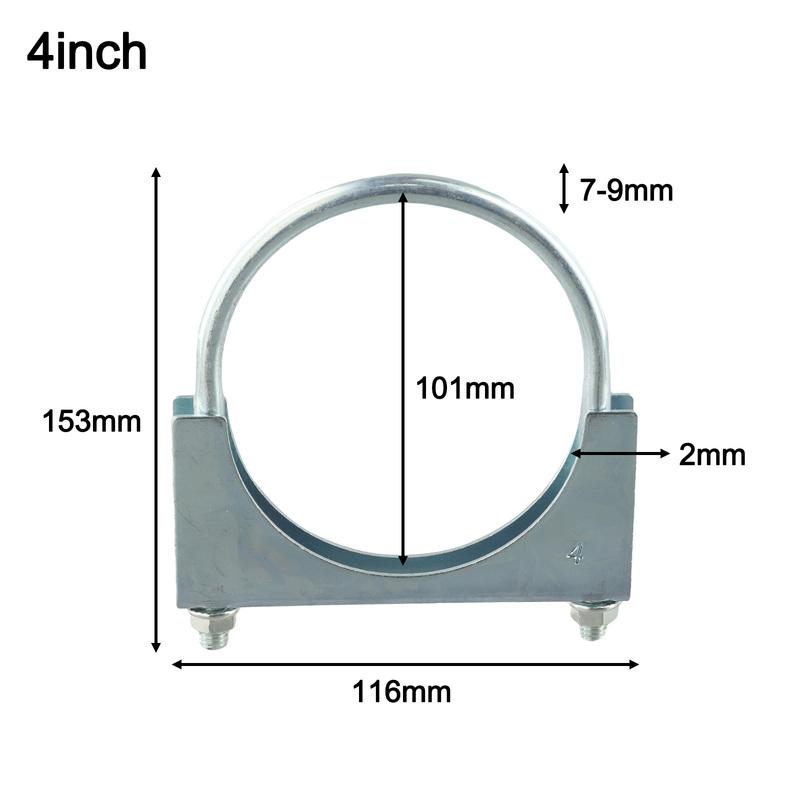 Diameter 70-77mm 3in Exhaust Pipe Clamp Wide Application Clear Thread Easy To Tall Precise Workmanship Quick To Start