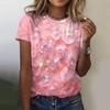 3D Love Print T Shirts Clothes Child Girl Summer Round Neck Fashion Casual Tees Summer Outdoor Short Sleeve Tops Childs Clothing