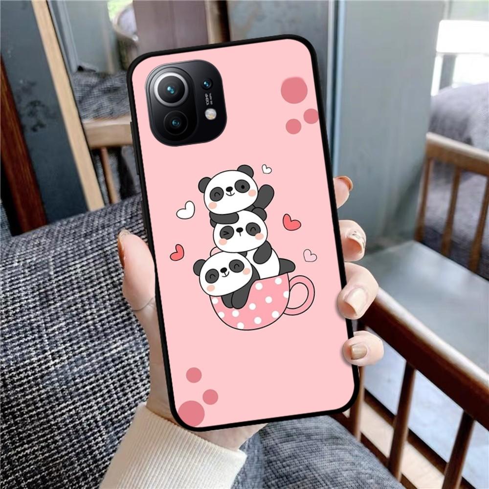 Panda Cute Phone Case For Samsung S 20 21 22 23 Plus Ultra For Redmi Note 8 9 10 11 For Huawei Y 5 6 9