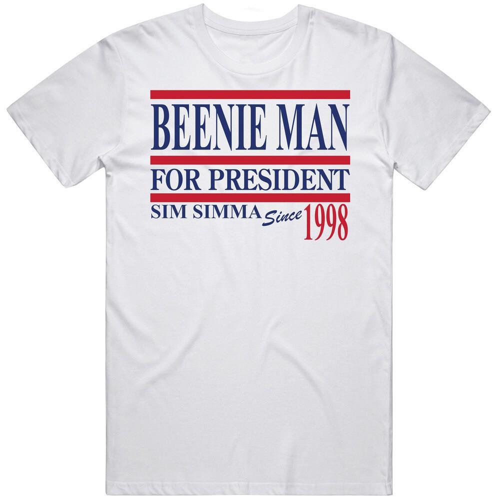 Funny Presidential Beenie Man Campaign Slogan T Shirt Unisex T-Shirt XXXL