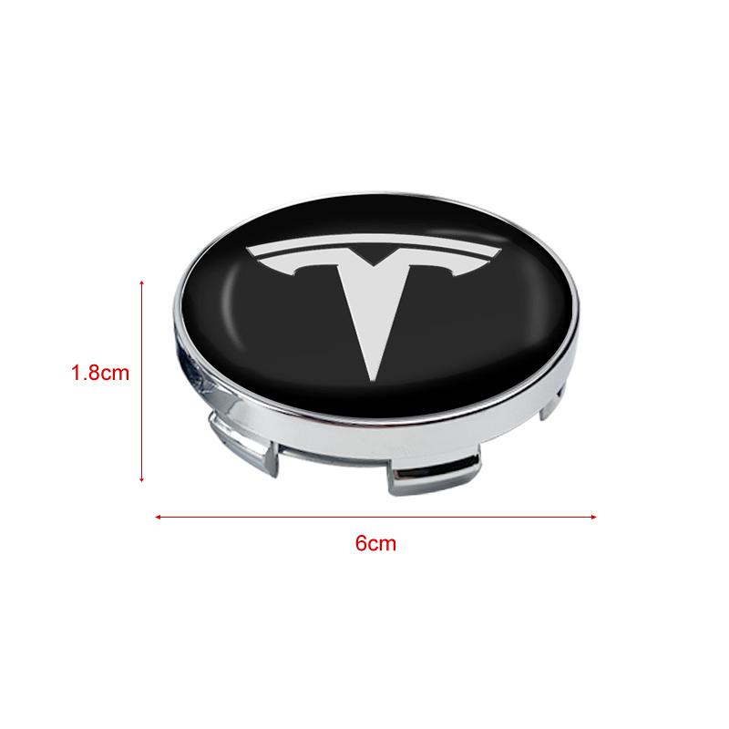 4Pcs Car Wheel Center Hub Center Cap Rim Hub Dustproof Cover Car Accessories For Tesla Model 3 Model S Model X Y SpaceX Styling