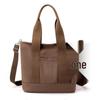 16oz Japanese-Korean Style Women's Tote: Single Shoulder, Crossbody, Large Capacity, Simple Canvas Handbag