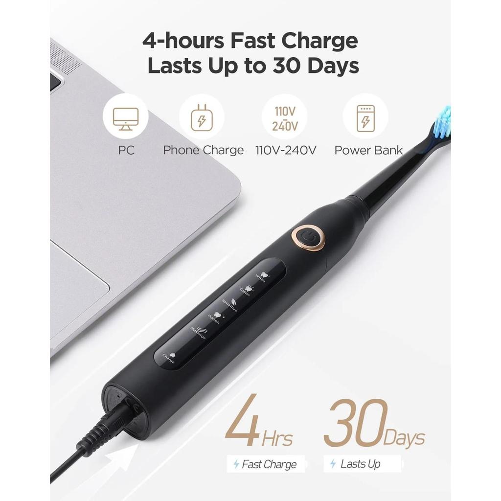 Water Dental Flosser Teeth Portable Cordless USB Oral Irrigator Cleaner IPX7 Waterproof Electric Toothbrush Set Home