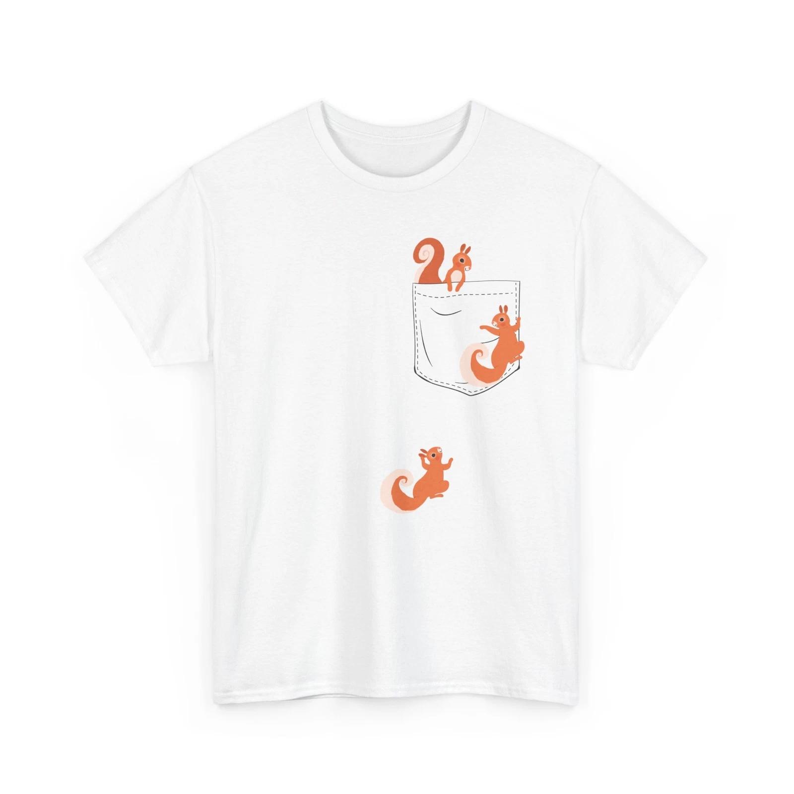 Squirrel Shirt, Squirrel Pocket Animals Lovers Rodentology Women Men T-shirt 3XL