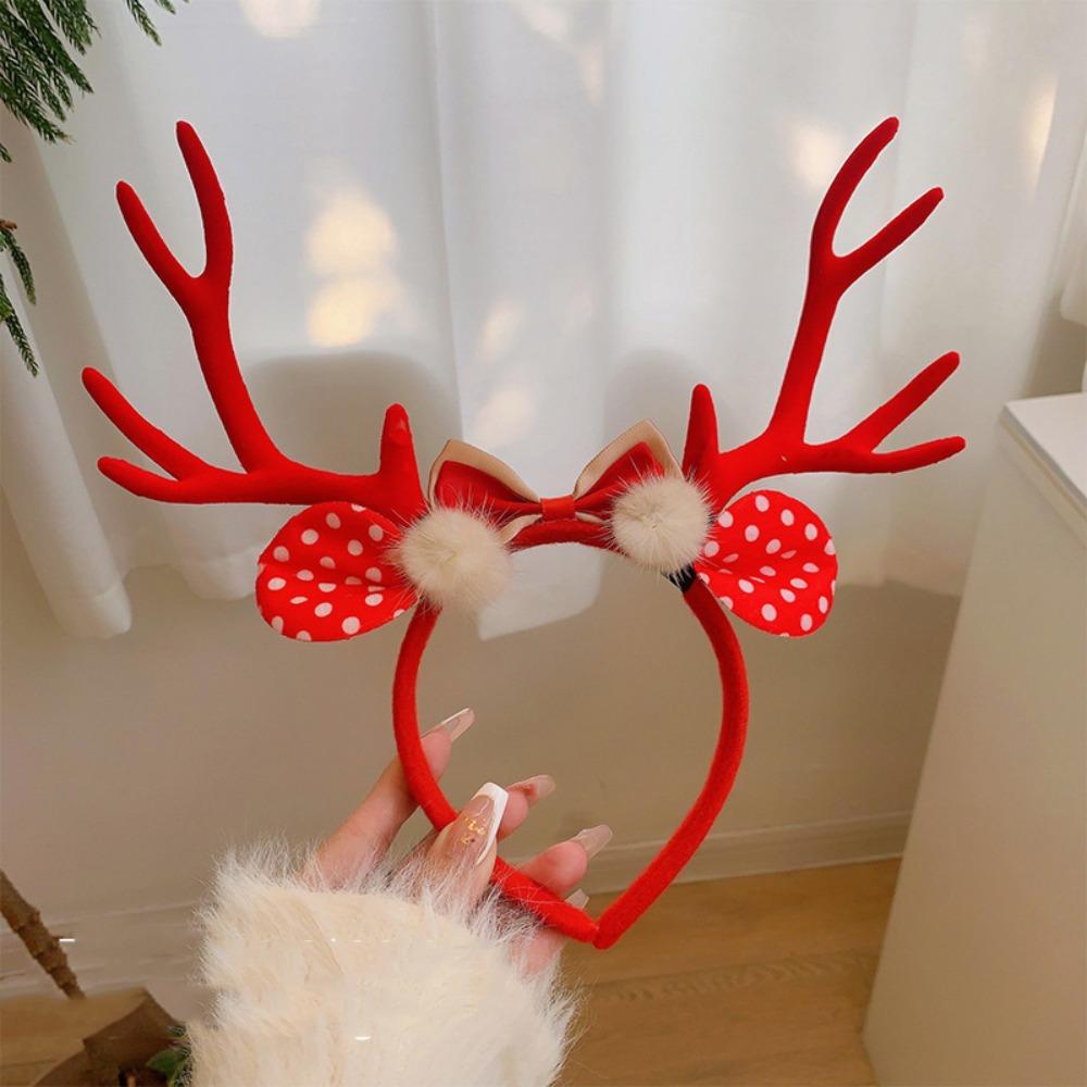 Elk Reindeer Hair Hoop Snowflak Xmas Hairband Cute Christmas Headband New Year