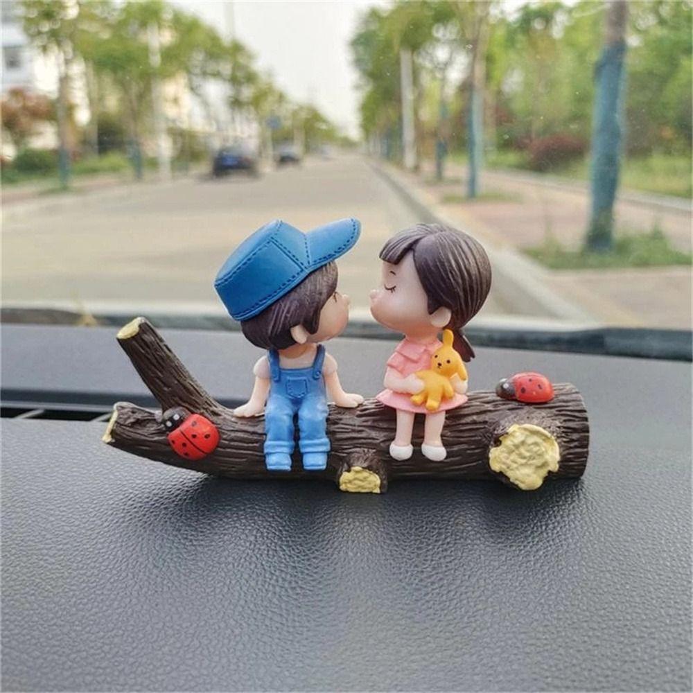 Anime Couples Center Console Cartoon Couples Model Dashboard Figurine Car Ornament Car Decoration